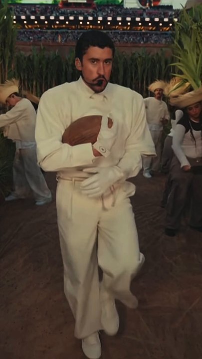 Bad Bunny performs at Super Bowl LX