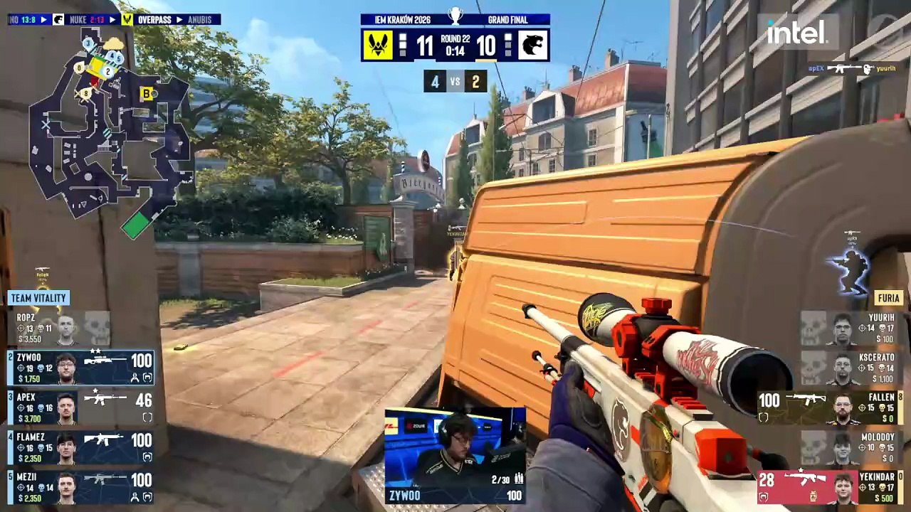 Counter-Strike #167: "ZywOo - 4 AWP kills on the bombsite A defense to set Vitality on cham..."