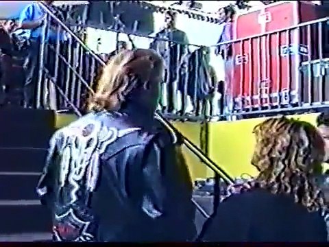 1991 – Johnny Hallyday – Backstage à la Fête de l’Humanité (images amateurs, 15 septembre)