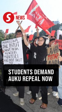 Student protesters march to Parliament, want varsities Act scrapped