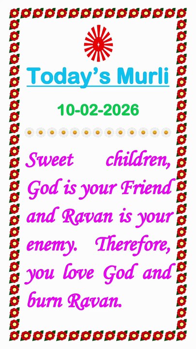 🇲🇰 Essence of Murli 10 February 2026  English in Male Voice| BRAHMA KUMARIS