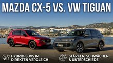 Mazda CX-5 vs. VW Tiguan: Stärken, Schwächen und Unterschiede