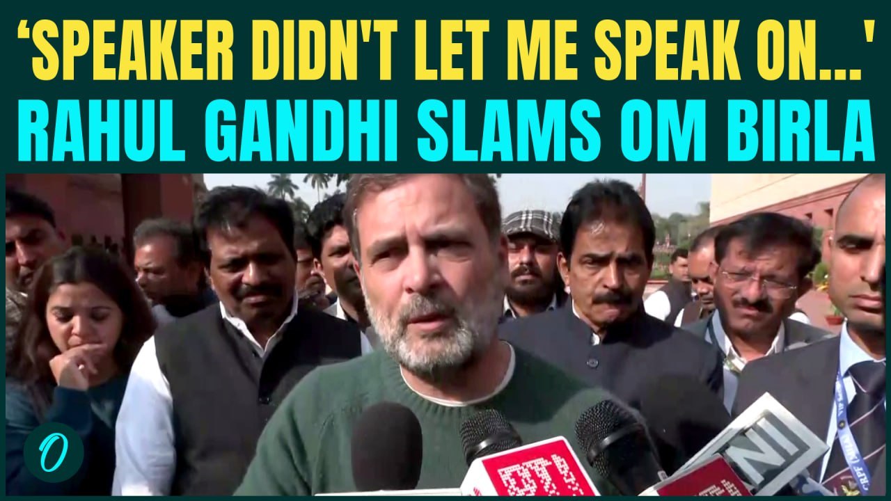 LoP Rahul Gandhi THRASHES Speaker Om Birla’s Bias Over QUOTING General Naravane’s Book in Lok Sabha