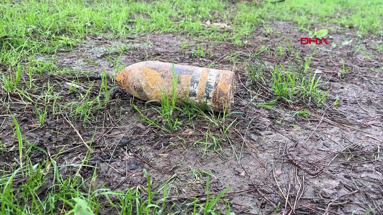 Piknik yaparken bulduğu 110 yıllık patlamamış top mermisini müzeye getirdi