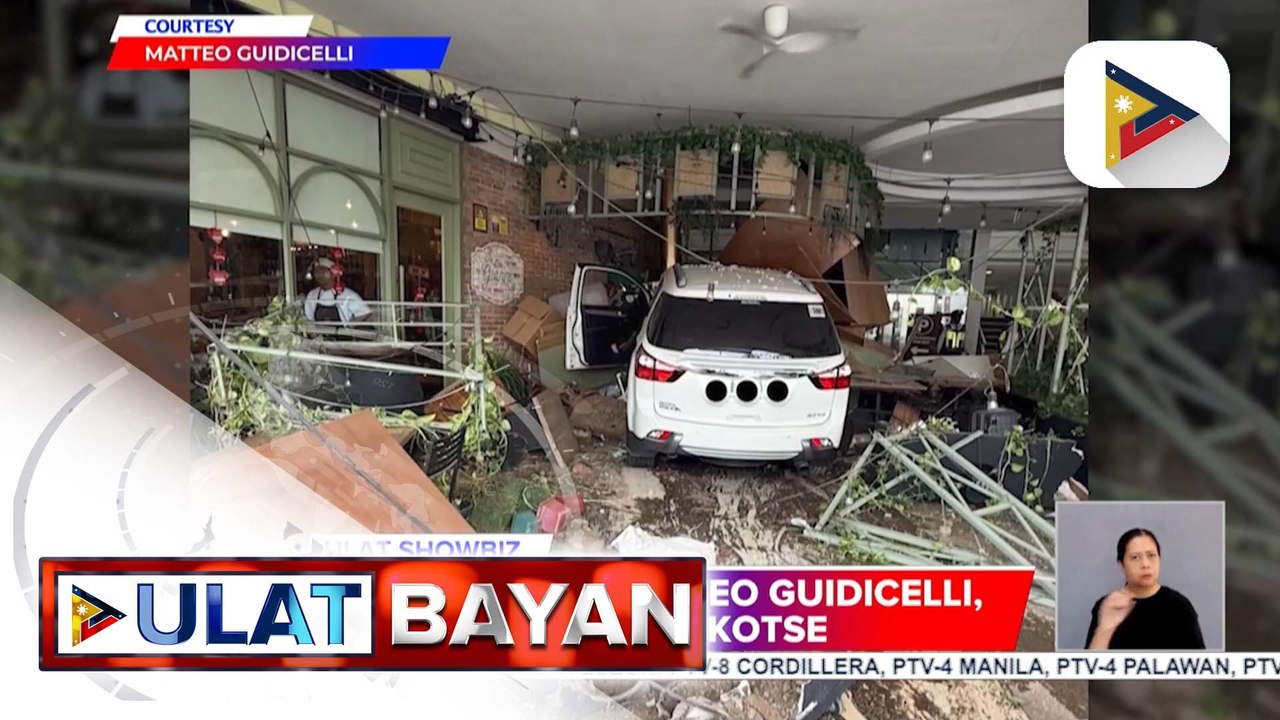 Restaurant ni Matteo Guidicelli, inararo ng kotse; Mark Herras at kanyang asawa, inunfollow ang isa't isa sa Instagram | ulat ni Ice Martinez