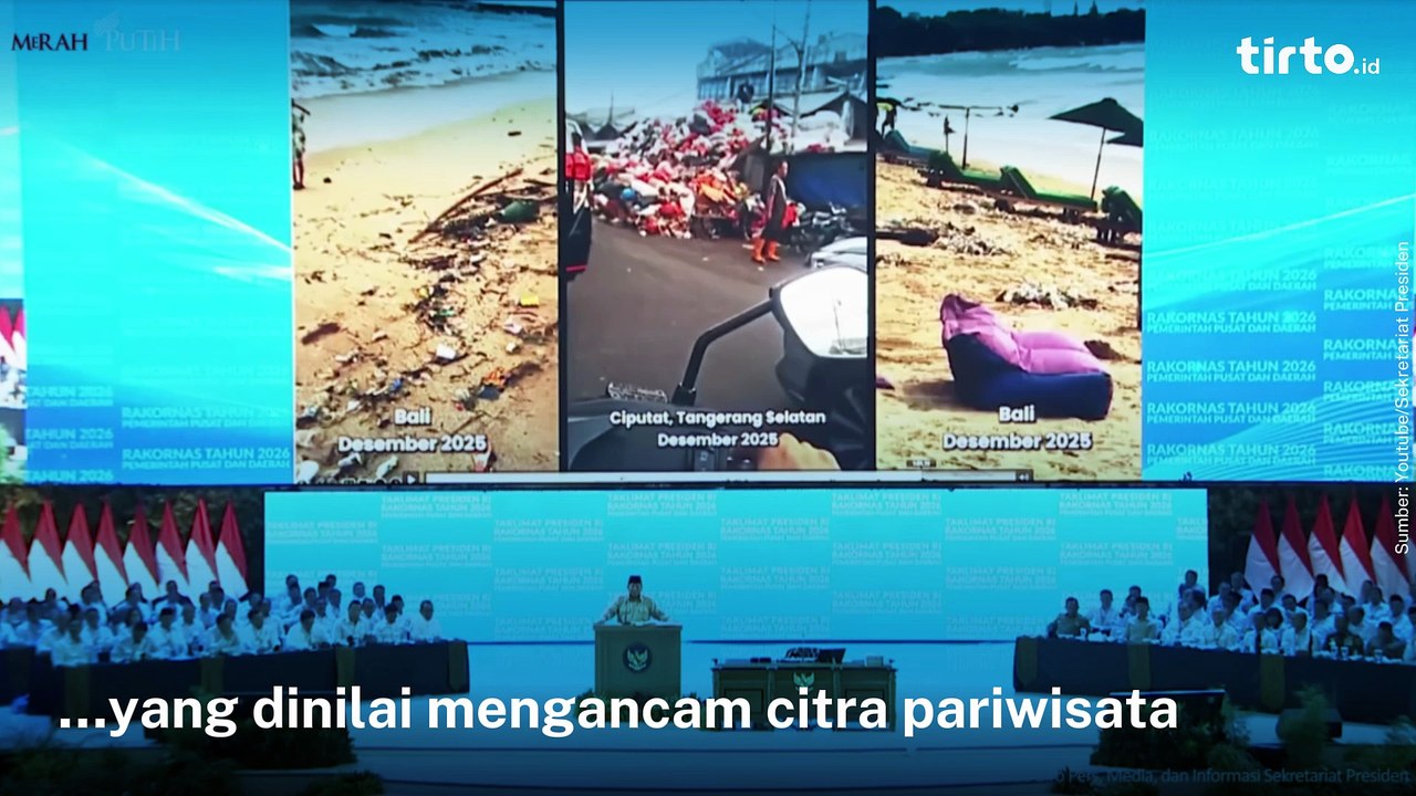 Bali's Beach Trash Highlighted by Prabowo in 2026 National Coordination Meeting, This is Bali Governor's Response | Tirto Recap