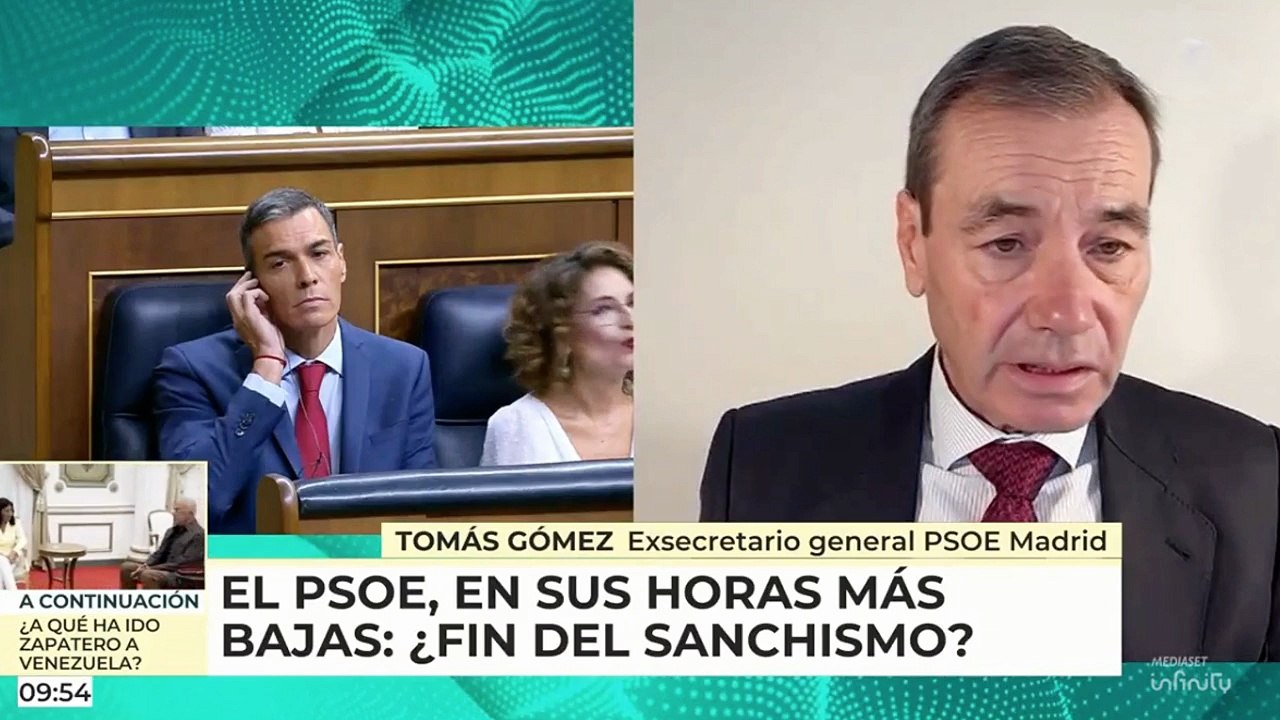 La advertencia de Tomás Gómez al PSOE tras Aragón: «Están secuestrados por Sánchez y solo tienen dos opciones»
