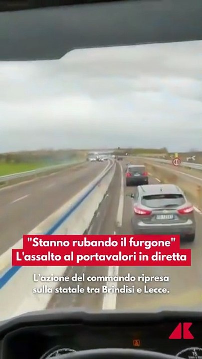 Assalto al portavalori tra Brindisi e Lecce: esplosione ripresa dagli automobilisti