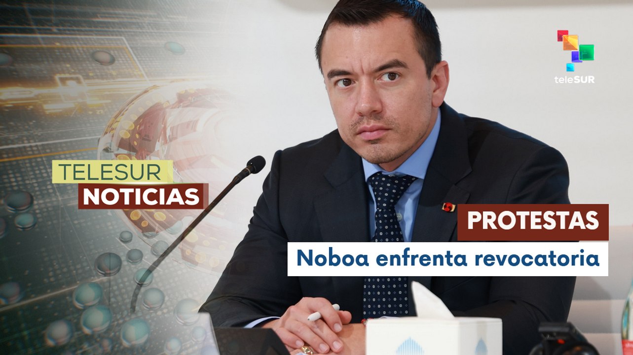 Inicia trámite de revocatoria contra Daniel Noboa en Ecuador