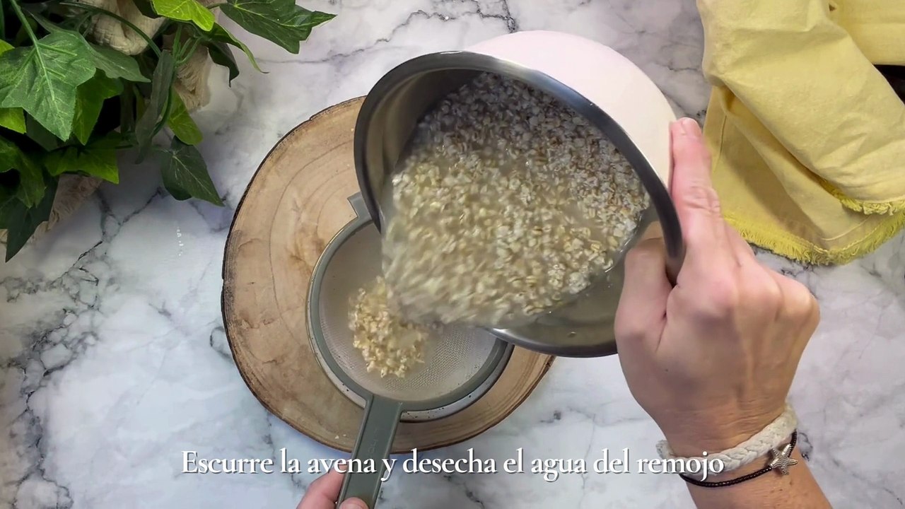 Leche de avena casera