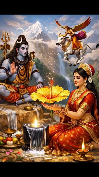 शिवरात्रि की वो रात… जब एक फूल से काँप उठा कैलाश 🔱