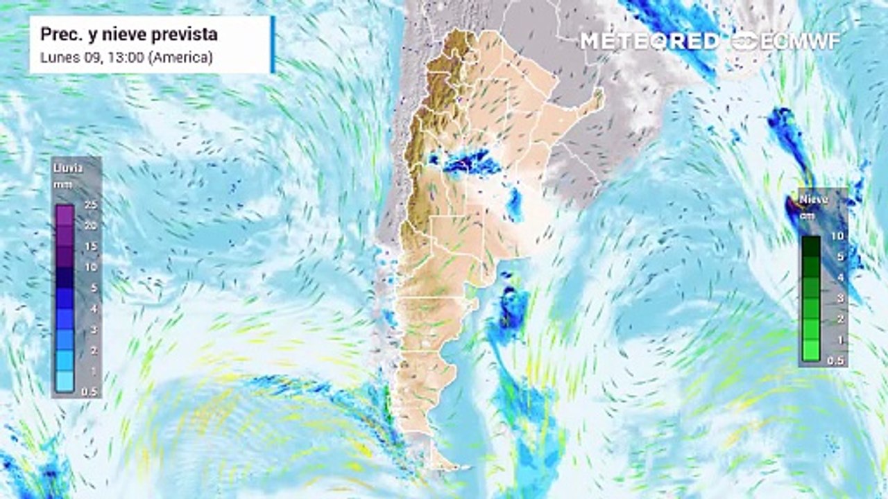Pronóstico del tiempo para Argentina: lluvias y tormentas irregulares durante toda la semana