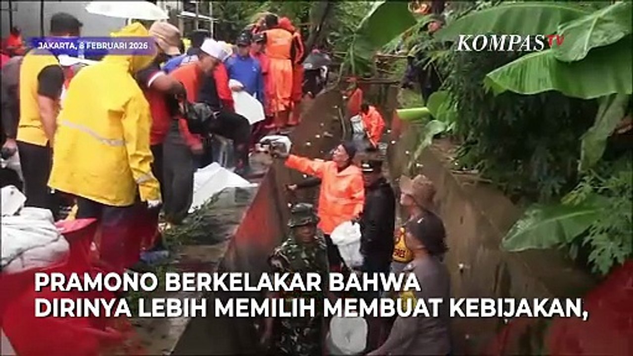 Candaan Gubernur Pramono Depan Jusuf Kalla soal Ogah Masuk Gorong-gorong