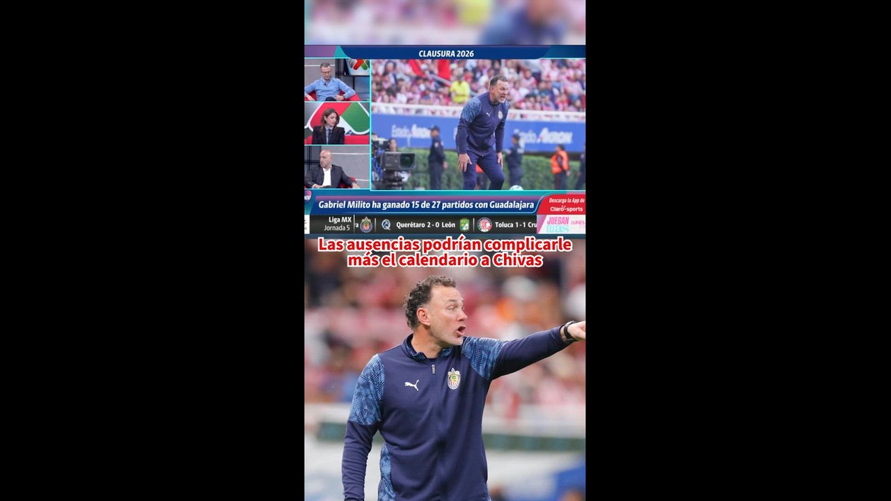 “Ausencias en Chivas complicarán más su calendario”