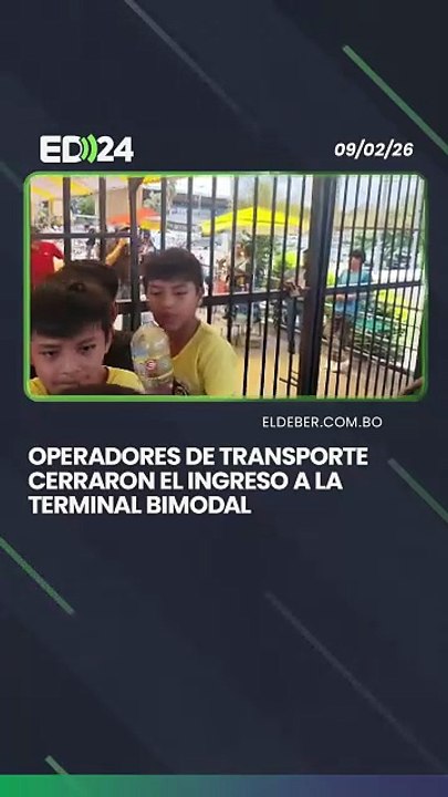 Operadores de transporte cerraron el ingreso a la terminal Bimodal
