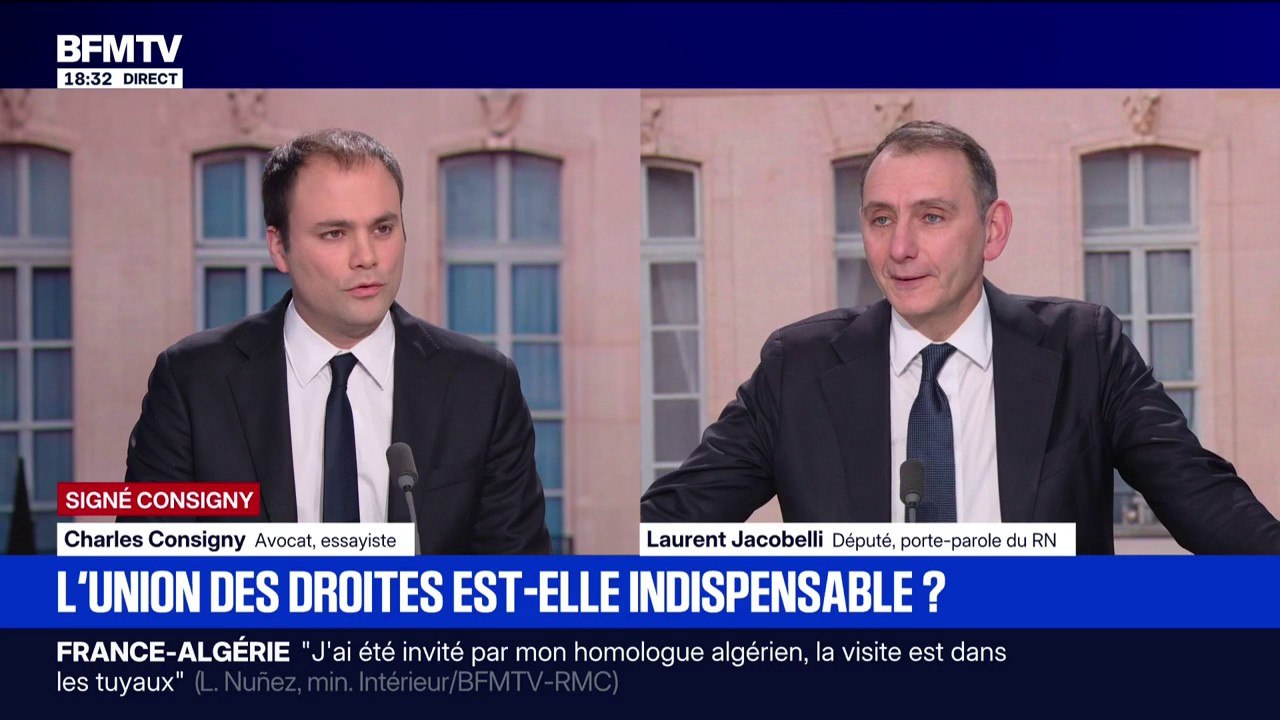 SIGNÉ CONSIGNY - "Les électeurs ont toujours voulu l'union des droites", explique Charles Consigny, avocat et essayiste