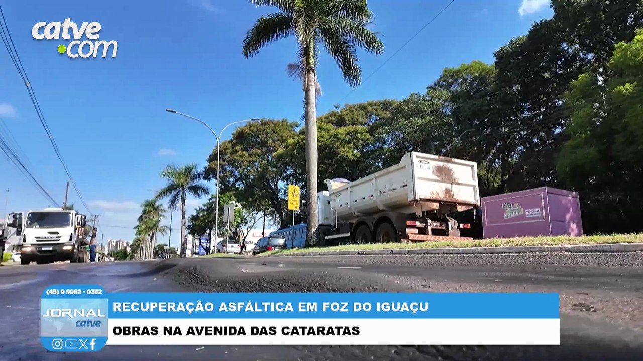 Avenida das Cataratas recebe obras de recuperaç...