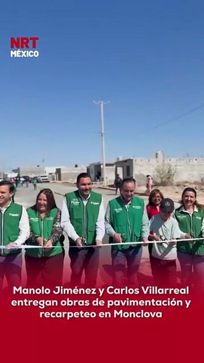 🚧🚗 El gobernador Manolo Jiménez y el alcalde Carlos Villarreal entregaron obras de pavimentación y recarpeteo en Monclova, con el objetivo de mejorar la movilidad, seguridad y calidad de vida de las y los ciudadanos 🏙️✨.