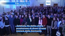 L'Ucraina aprirà in Europa centri per l'esportazione di armi e droni testati in guerra, dice Zelensky