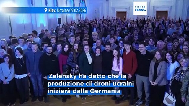 L'Ucraina aprirà in Europa centri per l'esportazione di armi e droni testati in guerra, dice Zelensky