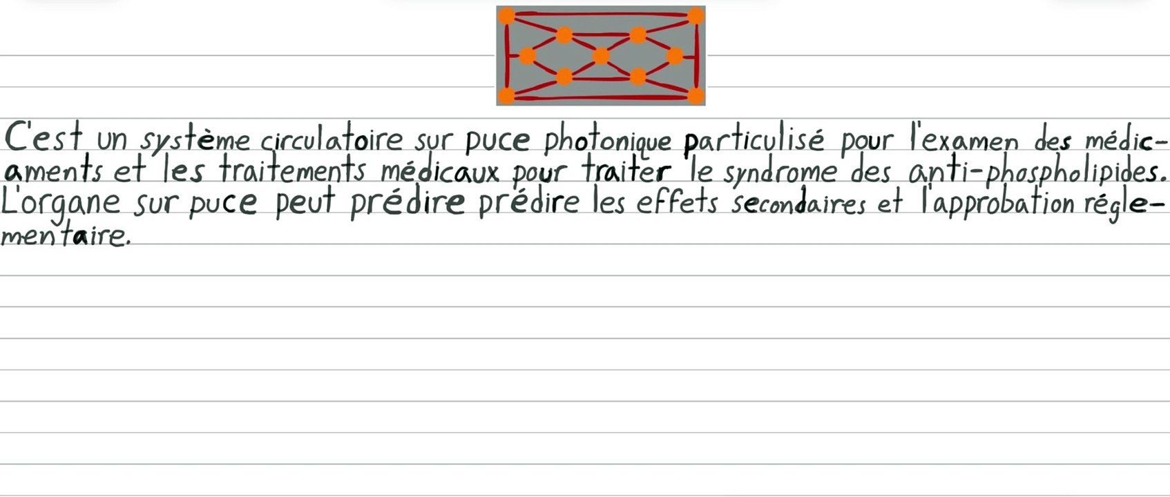 Système circulatoire sur puce avancée