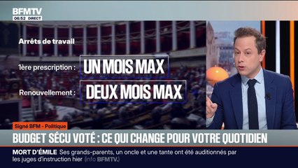 SIGNÉ BFM - Réforme des retraites, congé de naissance, arrêt maladie… Ce que change le budget de la sécurité sociale voté