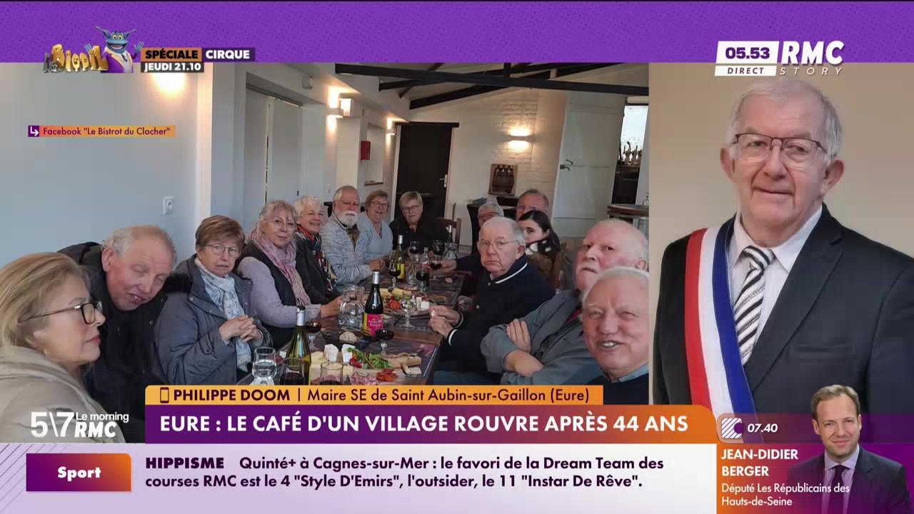 Philippe Doom à votre service : Le café d'un village rouvre après 44 ans dans l'Eure - 08/12