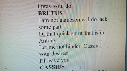 JULIUS CAESAR, ACT I, SCENE II, Line No 25 to 36 Explained