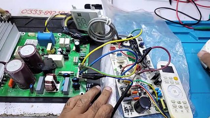 Haier Dc inverter ac E7 error code outdoor pcb Dc inverter ac pcb training institute Ustad Babar_3