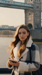 A Beautiful Girl Exploring London’s Most Iconic Spot ✨🇬🇧"