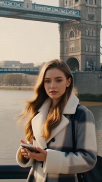A Beautiful Girl Exploring London’s Most Iconic Spot ✨🇬🇧