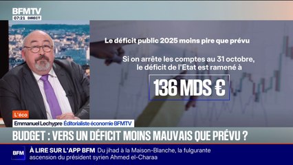 Budget: vers un déficit public de 2025 moins mauvais que prévu ?