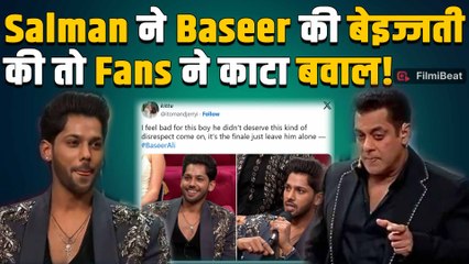 Bigg Boss 19:Salman Khan ने Baseer Ali को Grand Finale पर लगाई फटकार, रोता देख भड़के Fans! FilmiBeat