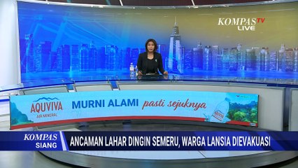 Banjir Lahar Semeru: Petugas Angkut Lansia Pakai Tandu | KOMPAS SIANG