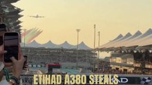 Etihad A380 Steals the Show at Abu Dhabi GP With a Sky Full of UAE Flag Colors