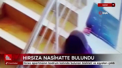 Hatay'da kameralara yakalanan bisiklet hırsızına nasihat etti: Bir an önce iş bul ve çalış