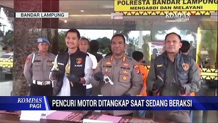 Pencuri Motor Ditangkap Saat Sedang Beraksi