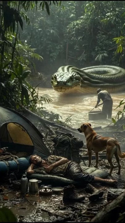 Dog Saves Owner from Silent Anaconda Attack