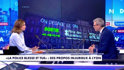 Messages anti-police lors de la fête des lumières à Lyon : les auteurs ont eu «des complices», estime Thibault de Montbrial