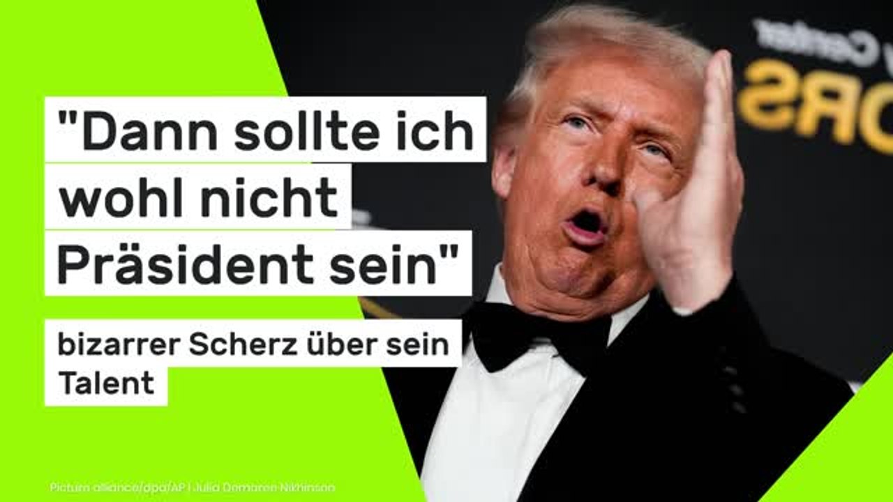 Donald Trump: 'Dann sollte ich wohl nicht Präsident sein' - bizarrer Scherz über sein Talent
