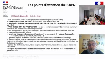 Webinaire DREAL espèces protégées 2025 - Attentes CSRPN CNPN - DREAL Nouvelle-Aquitaine