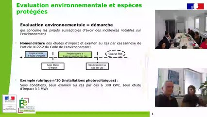 Webinaire DREAL espèces protégées 2025 - Evaluation environnementale DREAL - DREAL Nouvelle-Aquitaine