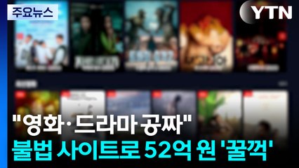 "영화·드라마 공짜" 불법 사이트로 수십억 챙겨 / YTN