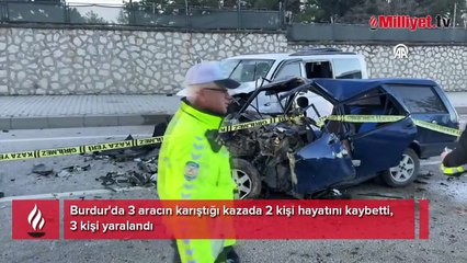 Kedi için kırılan direksiyon 2 can aldı! Burdur’da zincirleme facia