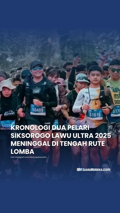 Kronologi Dua Pelari Siksorogo Lawu Ultra 2025 Meninggal di Tengah Rute Lomba