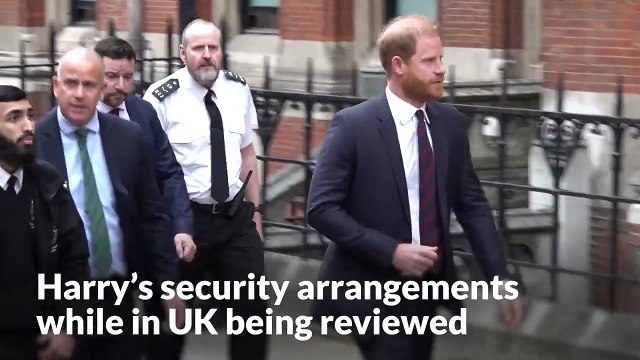 Harry’s security arrangements while in UK being reviewed – report