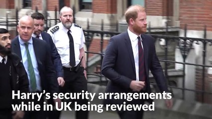 Harry’s security arrangements while in UK being reviewed – report