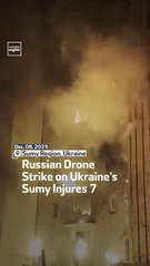 Russian Drone Strike on Ukraine's Sumy Injures 7