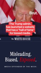 The Trump administration has launched a website that has a “hall of fame” for biased media.