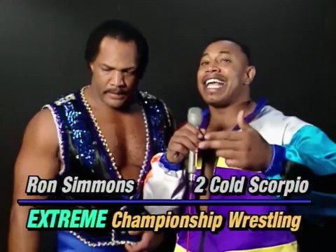 History of ECW - Ron Simmons & 2 Cold Scorpio ECW Hardcore TV December 6th, 1995